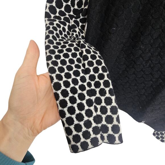 Neve Womens Merino Wool Pullover Sweater Size S Geometric 1/4 Zip Ski Cabincore - Picture 4 of 8